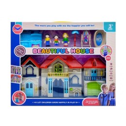 Дом пупсовый "Beautiful House" с мебелью музыкальный маленький.44,5*36*7 см.1/30.Арт.1369