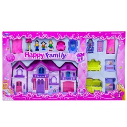 Дом пупсовый "Happy Family"с мебелью музыкальный большой.69*38*7 см.1/18.Арт.1325