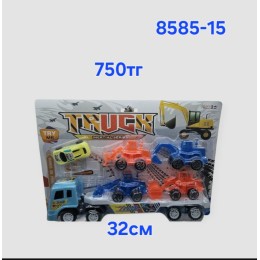 Автовоз  инерционный с 5 машинками 32 см,5 Арт 8585-15