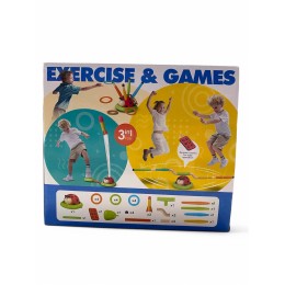 Тренажер - игра 3 в 1 "Божья коровка", скакалка, кольцеброс, летающая ракета 