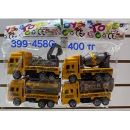 Набор машинок спецтехника 4шт, Арт 399-458G
