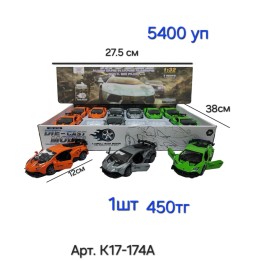 Металлическая машинка 1:36 "Lamborghini Huracan (Ламборгини Хуракан)", инерционная, Арт К17-174А