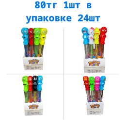 Мыльные пузыри концентрат в палках в ассортименте.Размер 25 см.1 упак*24 штуки.Арт.2711/15