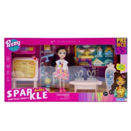 Кукла "Bella Sparkle" со школьными аксессуарами.35,5*18,5*8 см.1/32.Арт.7016