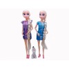 Кукла "Frozen" со снеговиком в пакете.Рост 30 см.1/600.Арт.2413-8/9