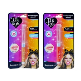 -Детский блеск для губ "Tik Tok Girl".2 цвета.Объём 4,5 мл.1/288.Арт.LG7755
