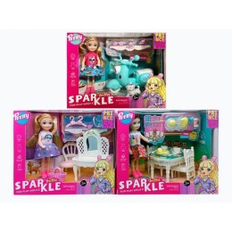 Кукла  "Bella Sparkle" в ассортименте.19*16,5*10 см.1/72.Арт.7027