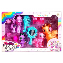Набор "My Little Pony" из 4-х штук с аксессуарами.36*24,5*6,5 см.1/48.Арт.LK1606-2