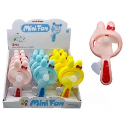 Вентилятор ручной "Mini Fun".15 см.1 упак.*12 штук.Цена за упаковку.1/36 упак.Арт.1188-110