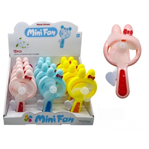 Вентилятор ручной "Mini Fun".15 см.1 упак.*12 штук.Цена за упаковку.1/36 упак.Арт.1188-110