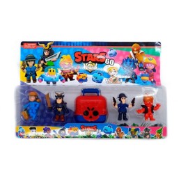 Герои "Brawl Stars 60 Series" из 5-ти штук в блистере.4*28*6,5 см.1/72.Арт.200952-B