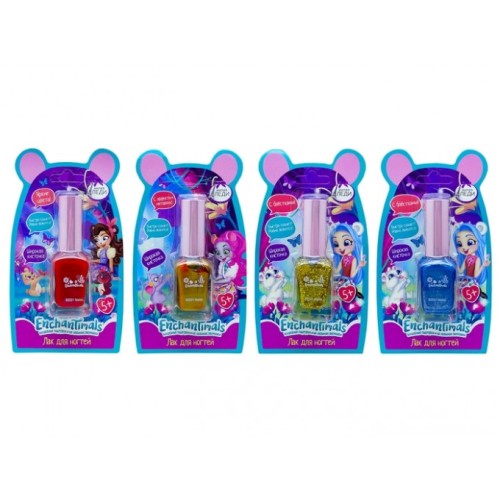 -Детский лак для маникюра "Enchantimals".4 цвета.Объём 14 мл.1/288.Арт.LK5855