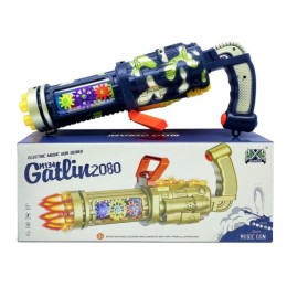 Автомат музыкальный на батарейках "Gatling".34*14*9.5 см.1/48.Арт.2080-1