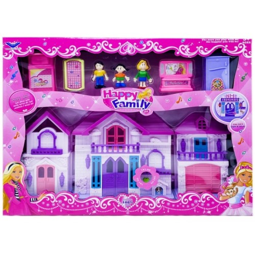 Дом пупсовый "Dream Home" маленький музыкальный.41*33*6,5 см.1/36.Арт.1320