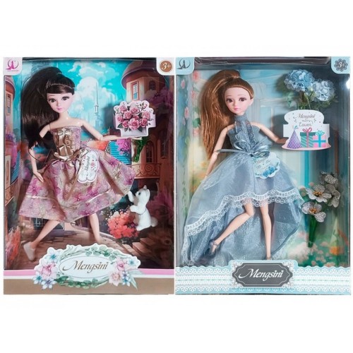 Кукла "Mengsini" с аксессуарами в ассортименте.3 вида.33,5*23*6,5 см.1/60.Арт.1832/35