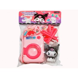 Набор "Kuromi" со стиральной машиной в пакете.27.5*21 см.1/168.Арт.306-7