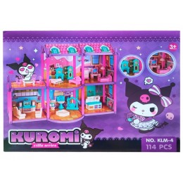 Домик "Kuromi" пяти комнатный с мебелью.114 предметов.42*32*8 см.1/24.Арт.KLM-4