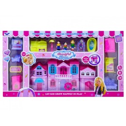 Дом пупсовый "Beautiful house" с мебелью большой музыкальный.69*38.5*7.5 см.1/18.Арт.1353