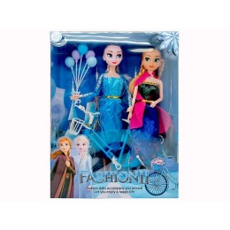 Куклы "Frozen" в наборе из 2-х штук на велосипеде.31,5*25*6,5 см.1/120.Арт.ML-352A4