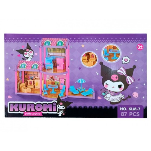 Домик "Kuromi" с мебелью.87 предметов.37.5*23*7.5 см.1/36.Арт.KLM-7