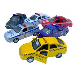 Модельки мет."Lada 2172 Priora,Lada 2110 Спецтехника".1 упак*12 штук.1/288.Арт.YX1819P/1820P-12D