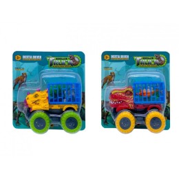 Машина инерционная  "Dinosaur Truck" на планшете.2 вида.16*15*7,5 см.1/240.Арт.B2321