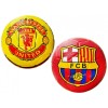 Мяч футбольный "Manchester United,FCB" рифлёный,2 вида.1/60.Арт.2024-150
