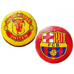 Мяч футбольный "Manchester United,FCB" рифлёный,2 вида.1/60.Арт.2024-150