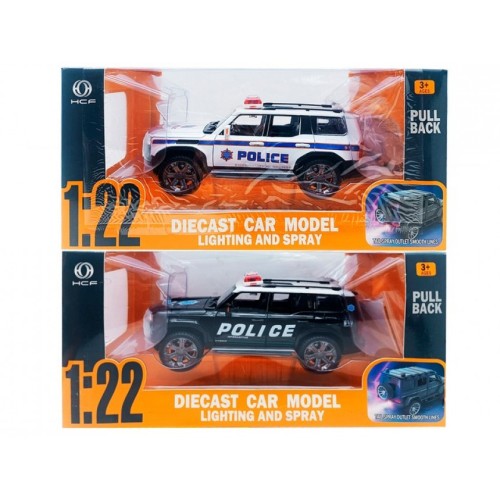Модели металлические "Toyota Prado Police".Масштаб 1:22.29*15*14.5 см.1/36.Арт.HCL-621P