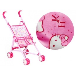 Коляска металлическая кукольная сидячая "Hello Kitty".51*47*24 см.1/36.Арт.818-32HK