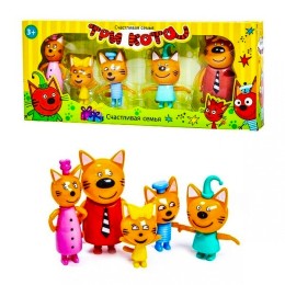 Набор героев из м/ф "Три Кота" из 5-ти штук.30,5*13*5 см.1/240.Арт.N72