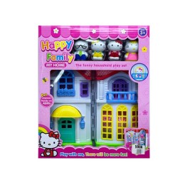Домик "Hello Kitty" с героями мультфильма.30*25*7,5 см.1/36.Арт.598A