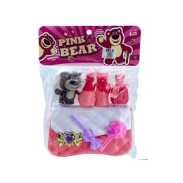 Набор "Pink Bear" с сумочкой в пакете.26*21 см.1/192.Арт.303-5