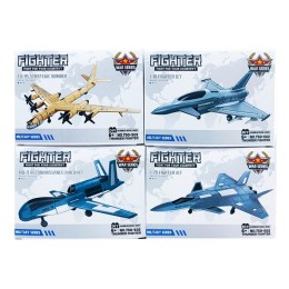 Конструктор "Fighter".4 вида.1 упак*12 штук.14.5*10.5*2.5 см.Цена за упаковку.1/36 упак.Арт.750-502