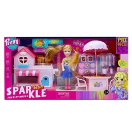 Кукла "Bella Sparkle" с магазином десертов.38*18,5*9 см.1/24.Арт.7017