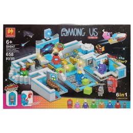 Конструктор "Among Us" на 658 дет.57,5*37,5*5,5 см.1/36.Арт.SH047