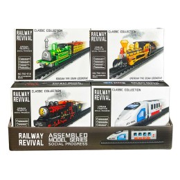 Конструктор "Railway Revival".4 вида.1 упак*12 штук.14.5*10.5*2.5 см.Цена за уп.1/36 уп.Арт.750-510