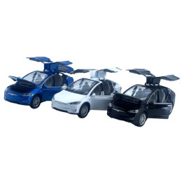 Модели металлические "Tesla Model X".Масштаб 1:22.20,5*8*7 см.1 упаковка*6 штук.1/60.Арт.HCL-911A