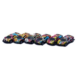Набор жестяных машинок "Supercars" с принтом из 6-ти штук в пакете.22*10,5 см.1/480.Арт.789-1D