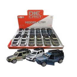 Металлические модельки "Land Rover Defender".1 упак.*12 шт.Цена за шт.11*5*5 см.1/96.Арт.D2801-2M