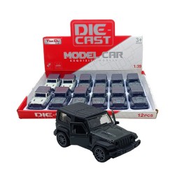 Металлические модельки "Jeep Wrangler".1 упак.*12 штук.Цена упаковку.9*5*4 см.1/30 уп.Арт.D3905-2