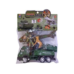 Набор военной техники с машиной в пакете.27*30 см.1/60.Арт.8627