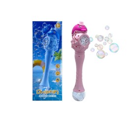 Палка для мыльных пузырей на батарейках "Multi-Bubble Дельфин".Длина 33,5 см.1/72.Арт.H070