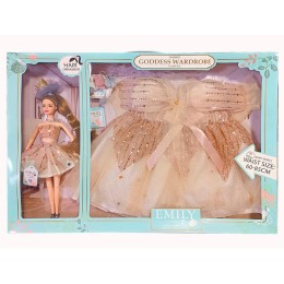 Набор "Emili" с нарядом на 3-5 лет.60-85 см.57,5*39*6 см.1/12.Арт.QJ082B
